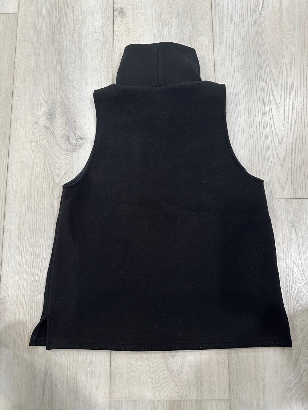 OGL Black Sleeveless Mock Neck Top Size Small Minimalist Stretch Knit NWOT - Picture 3 of 3